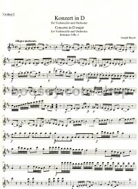 Concerto for Cello in D Major, Hob.VIIb:2 (Violin I Part)