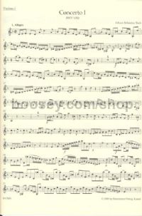 Concerto For Keyboard No.1 In D Minor, BWV 1052 (Violin I Part)