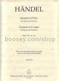 Concerto for Organ in F Major, Op.4/4 (Violin II Part)