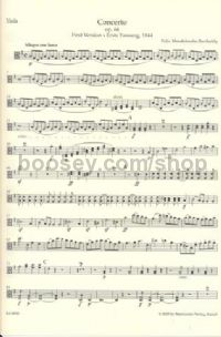 Concerto for Violin & Orchestra E Minor, Op.64 (Viola Part)
