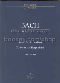 Concertos For Keyboard (bwv 1052-1059) (urtext)