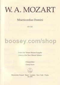 Misericordias Domini (k 222/205a) (urtext)