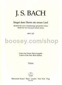 Motet No.1 "Singet Dem Herrn Ein Neues Lied", BWV 225 (Violone/Double Bass Part)