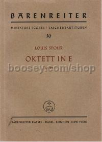 Octet In E Op. 32 chamber Mixed Study Score