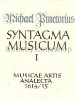 Syntagma Musicum vol.1 musicae Artis