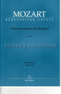 Vesperae Solennes De Dominica K321 Vocal Score