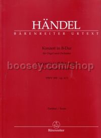 Organ Concerto No.2 Op. 4(Barenreiter)