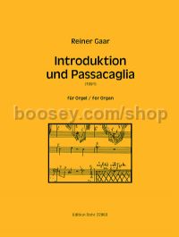 Introduction and Passacaglia - Organ
