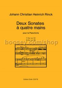 2 Sonates pour Pianoforte à quatre mains - Piano 4 Hands (score)