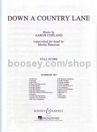 Down A Country Lane (Symphonic Band Full score)