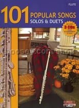 101 Popular Songs Solos & Duets flute (Book & CDs)