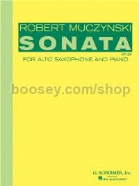 Sonata Op. 29 alto sax & piano