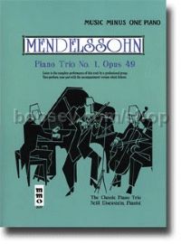 MMOCD3039 Mendelssohn Piano Trio No 1 In D Major O (Music Minus One with CD Play-along)