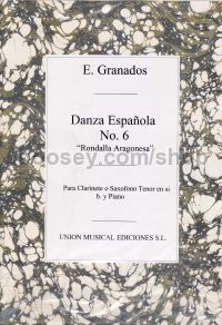 Danza Espanola No. 6 saxophone & piano