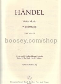 Water Music, HWV 348-350 (Violin I Part)