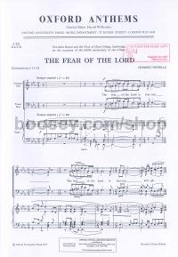 Fear Of The Lord SATB & Organ