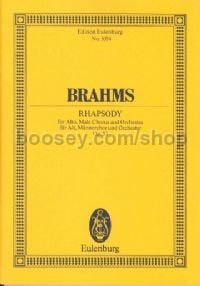 Alto Rhapsody, Op.53 (Alto, TTBB & Orchestra) (Study Score)