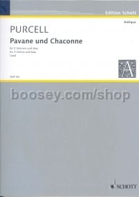 Pavane & Chaconne for 3 violins & bass