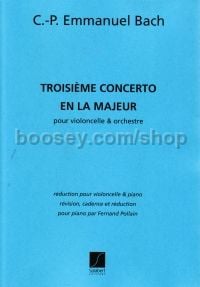 Concerto No. 3 in A major pour violoncelle & orchestre à cordes - Cello, Piano
