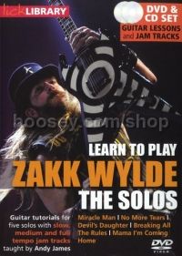 Learn To Play the solos of Zakk Wylde Lick Library DVD