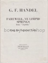 Farewell, Ye Limped Springs (Soprano & Piano)