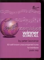 Winner Scores All for Trombone (bass clef) (book only)