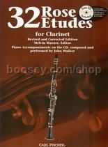 Rose Etudes (32) Clarinet (Book & CD)