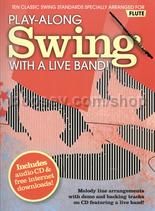 Play Along Swing With A Live Band Flute Bk/CD
