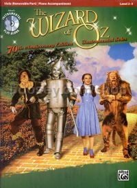 Wizard of Oz - 70th Anniversary Deluxe Edition (arr. viola & piano) Book & CD