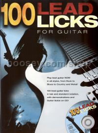 100 Lead Licks For Guitar (Bk & CD)