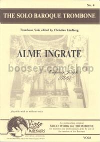 Alme Ingrate (Ungrateful Souls) for trombone Bass Clef