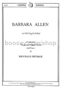 Barbara Allen (SSA & piano)