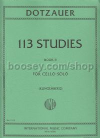 Studies (113) for Cello - Vol. 2