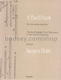 Bach Book For The Treble Recorder