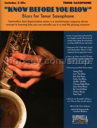 Know Before You Blow Blues - for Tenor Sax (Bk & CD)