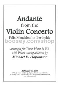 Andante from the Violin Concerto, arr. Hopkinson