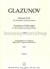 Concerto for Eb Alto Sax & Orchestra, Op.109 (Violin I Part)