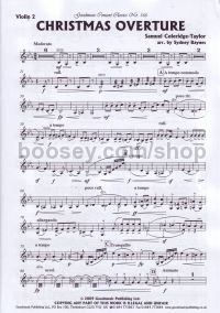 Christmas Overture (violin 2 part)