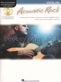 Acoustic Rock Instrumental Play Along Violin (Bk & CD)