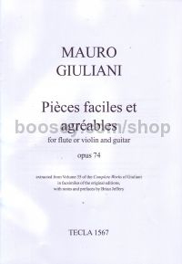 Pieces Faciles et Agreables Op 74 (flute & guitar)