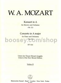 Concerto for Piano No. 12 in A (K.414) Violin II