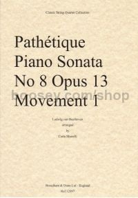 Pathetique Piano Sonata (arr. string quartet) score