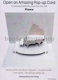 Pop Up Card - Piano