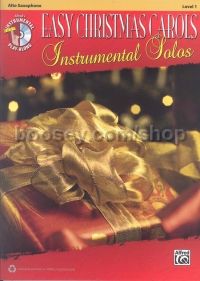 Easy Christmas Carols Instrumental Solos for Alto Sax (Book & CD)