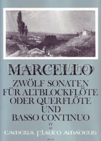 12 Sonatas, op. 2/4, Vol. 4 for treble recorder & basso continuo
