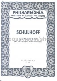 Concertino Flute/Viola/Double Bass (Pocket Score)