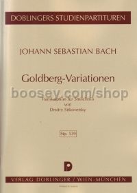 Goldberg Variations for string trio (study score)