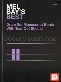 Mel Bay Best Drum Set Manuscript Book Tear Out