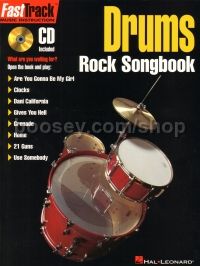 Fast Track Drums Rock Songbook (Bk & CD)