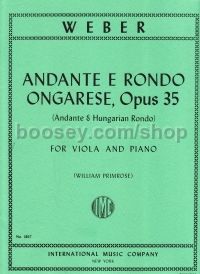 Andante & Rondo Ongaresefor Viola & Piano